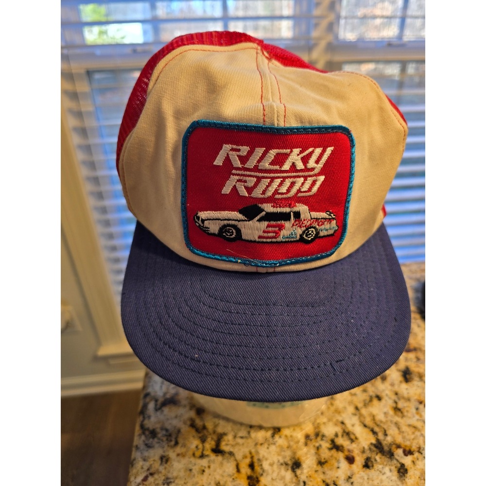 Rare Ricky Rudd Nascar Racing Trucker Hat Red White Blue Snapback Cap Vintage